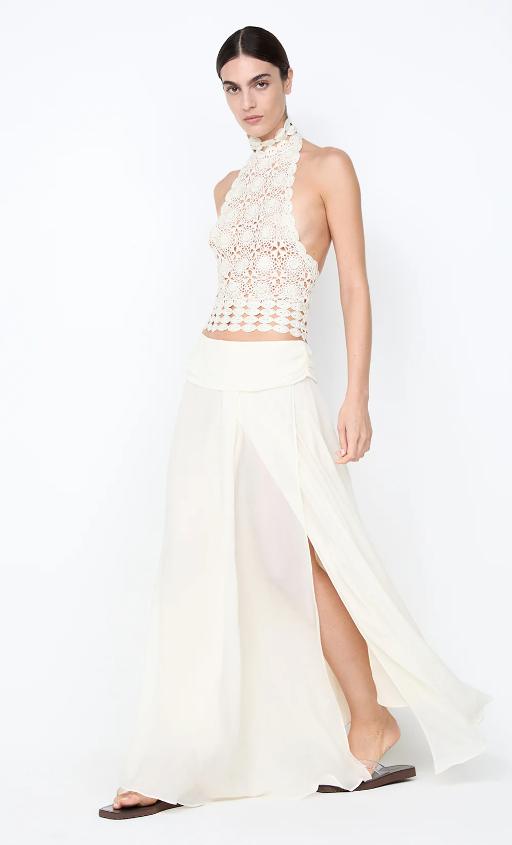 AURELIA MAXI SKIRT - IVORY - Image 4