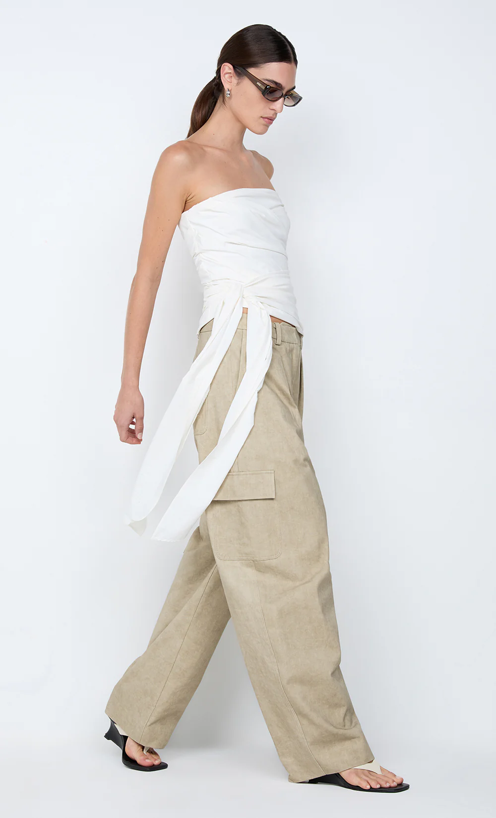 BELLE STRAPLESS TOP - IVORY - Image 3