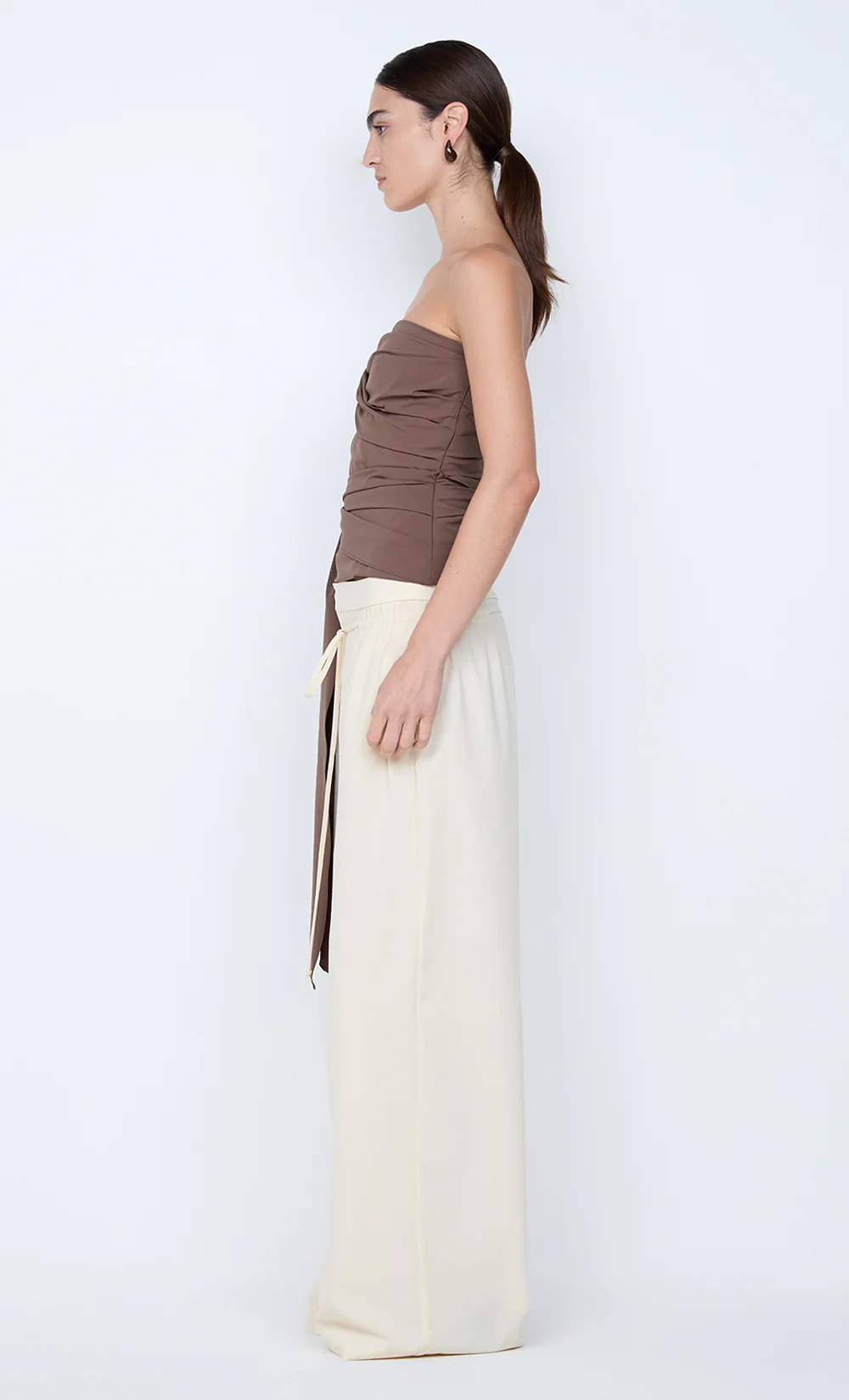BELLE STRAPLESS TOP - MILK CHOCOLATE - Image 4