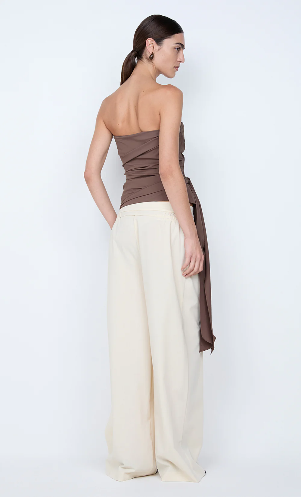 BELLE STRAPLESS TOP - MILK CHOCOLATE - Image 5