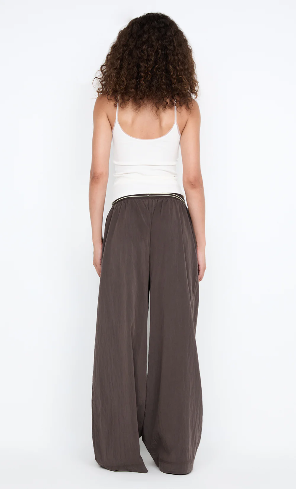 JERRI WIDE LEG PANT - CHOCOLATE - Image 6