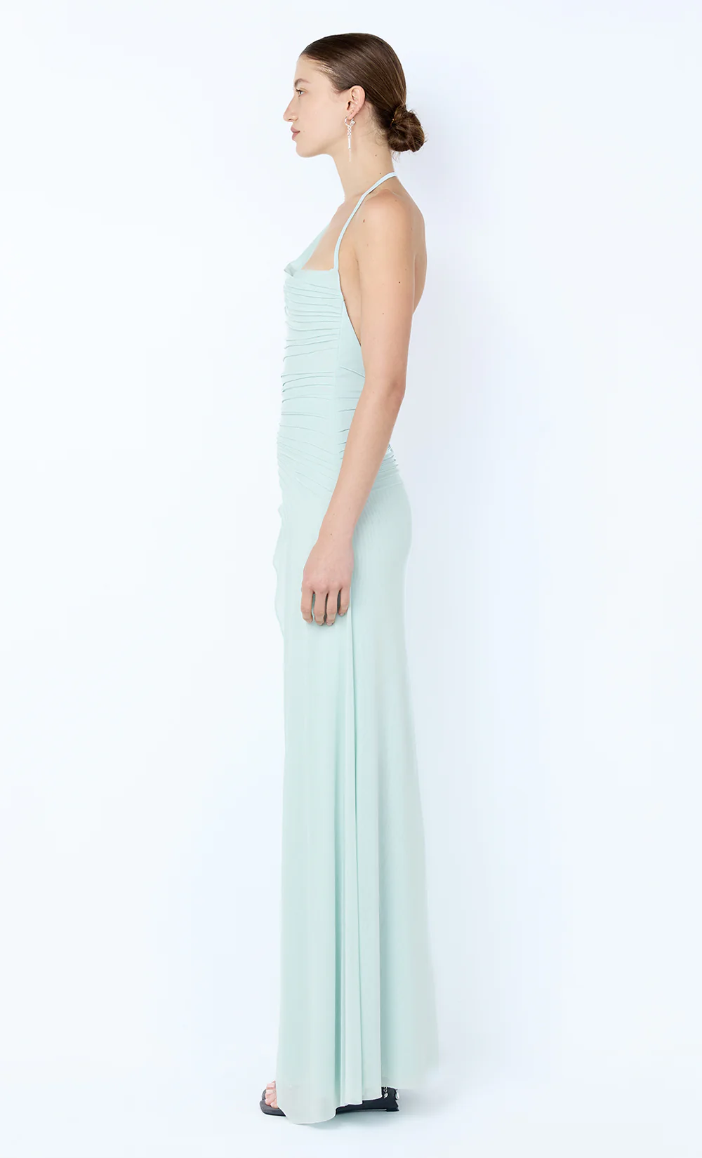BRENNA PINTUCK MAXI DRESS - SPEARMINT - Image 3