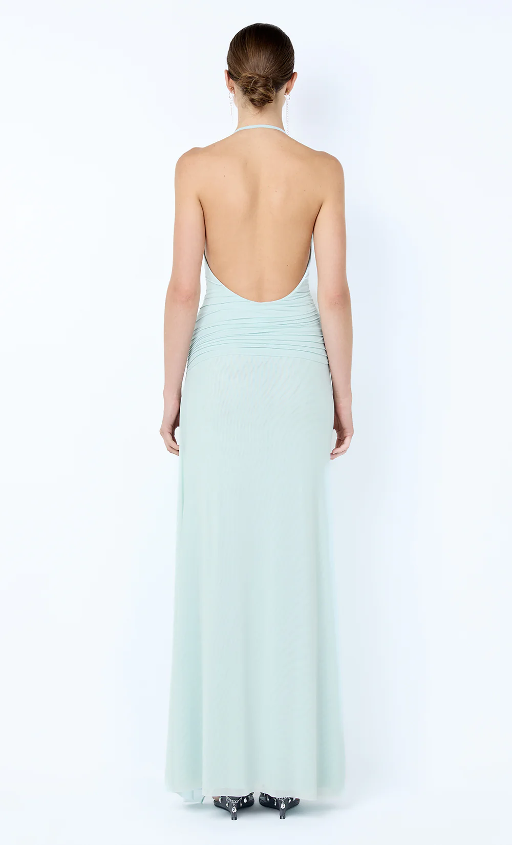 BRENNA PINTUCK MAXI DRESS - SPEARMINT - Image 4