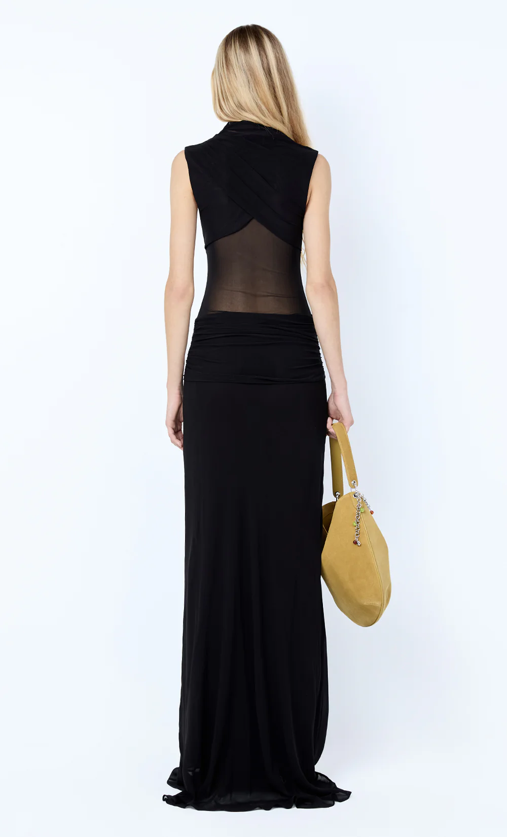 CASSIS KNOT MAXI DRESS - BLACK - Image 5
