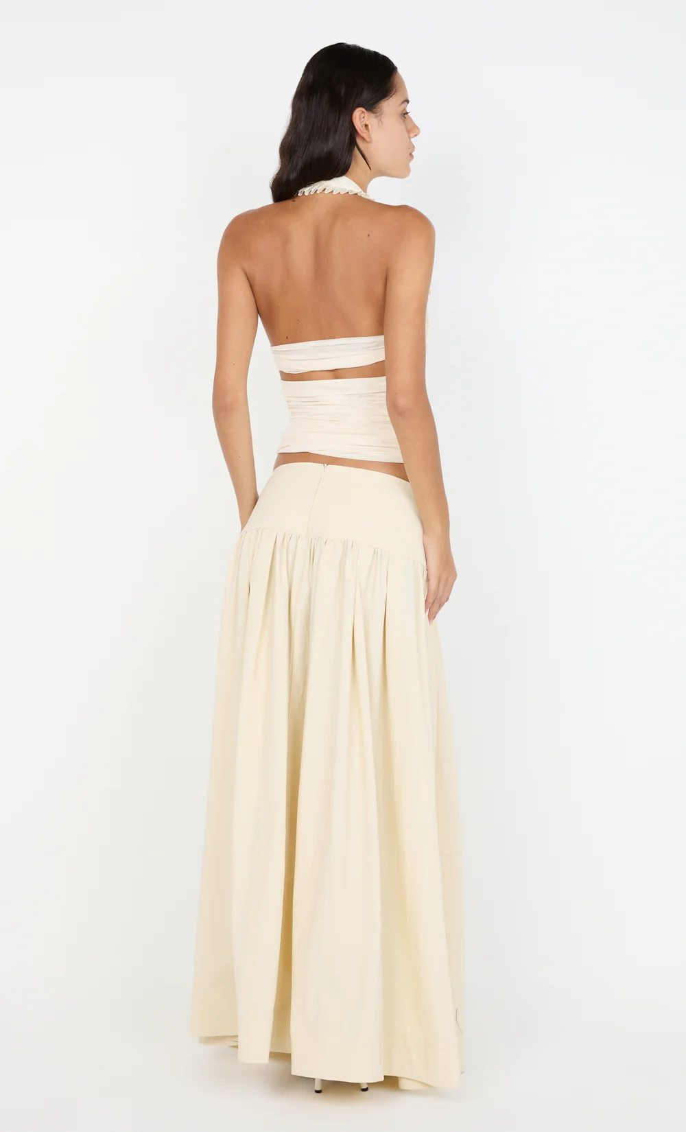 DANTE MAXI SKIRT - BUTTERCREAM - Image 4