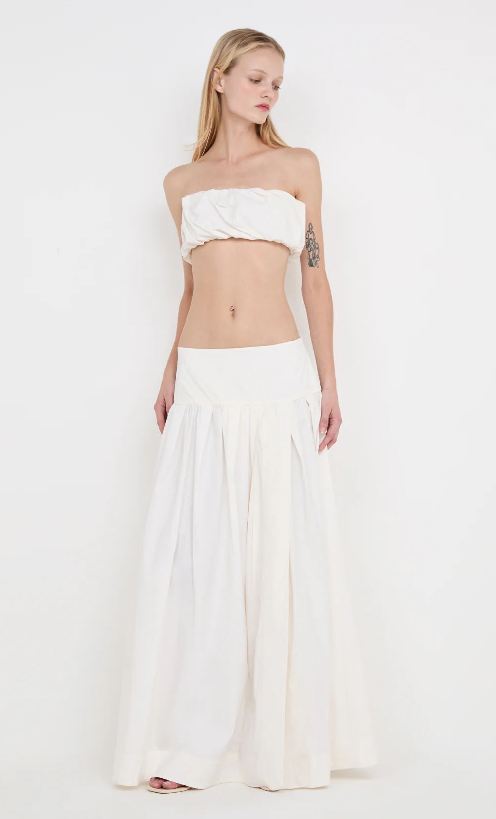 DANTE MAXI SKIRT - IVORY - Image 3