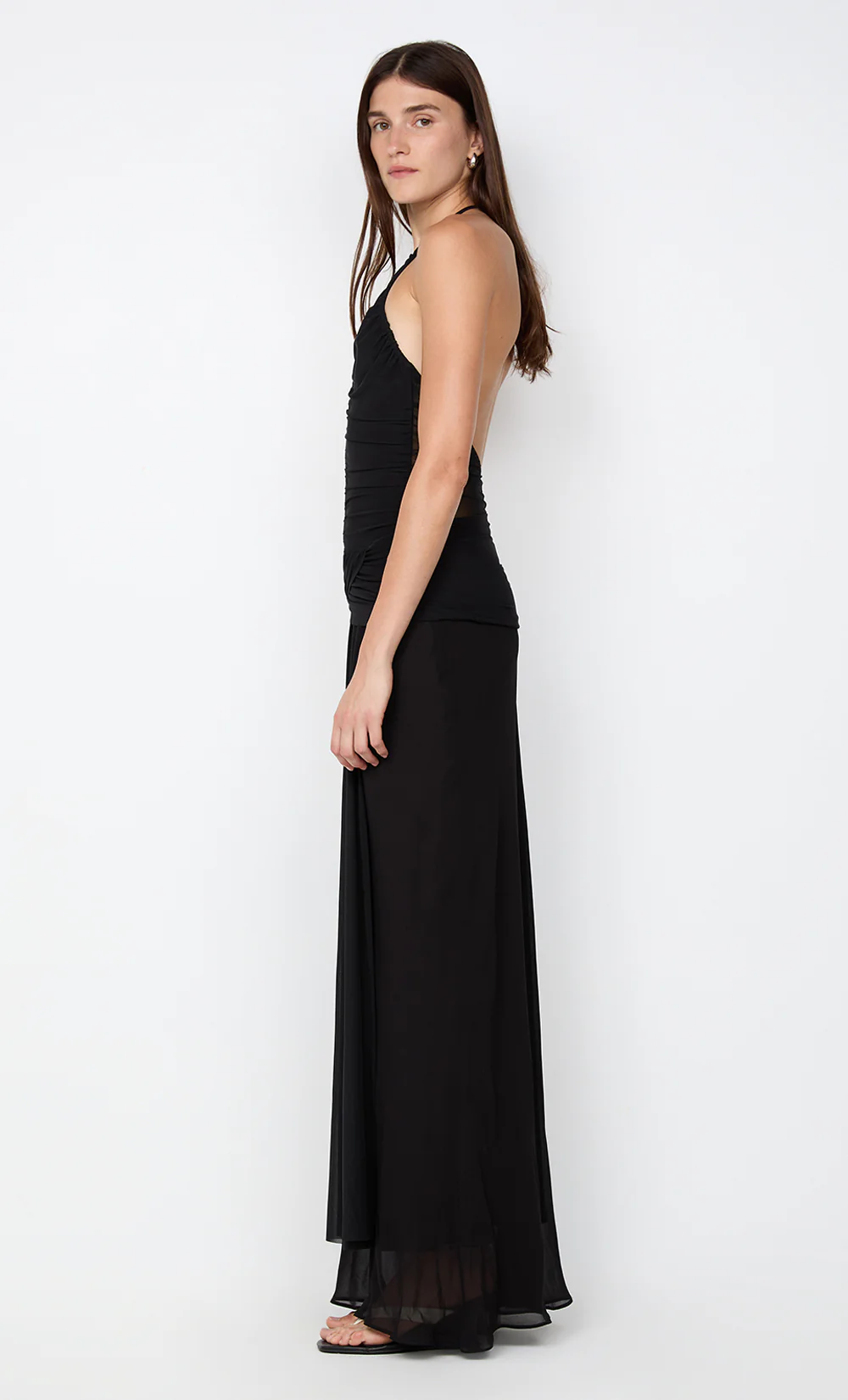 DELILAH HALTER MAXI DRESS - BLACK - Image 4