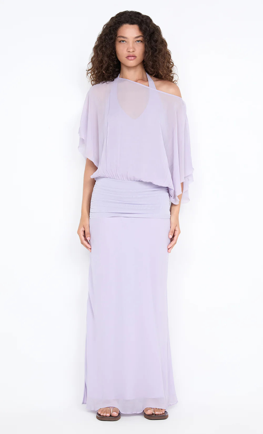 DELILAH OVERLAY MAXI DRESS - WISTERIA - Image 3