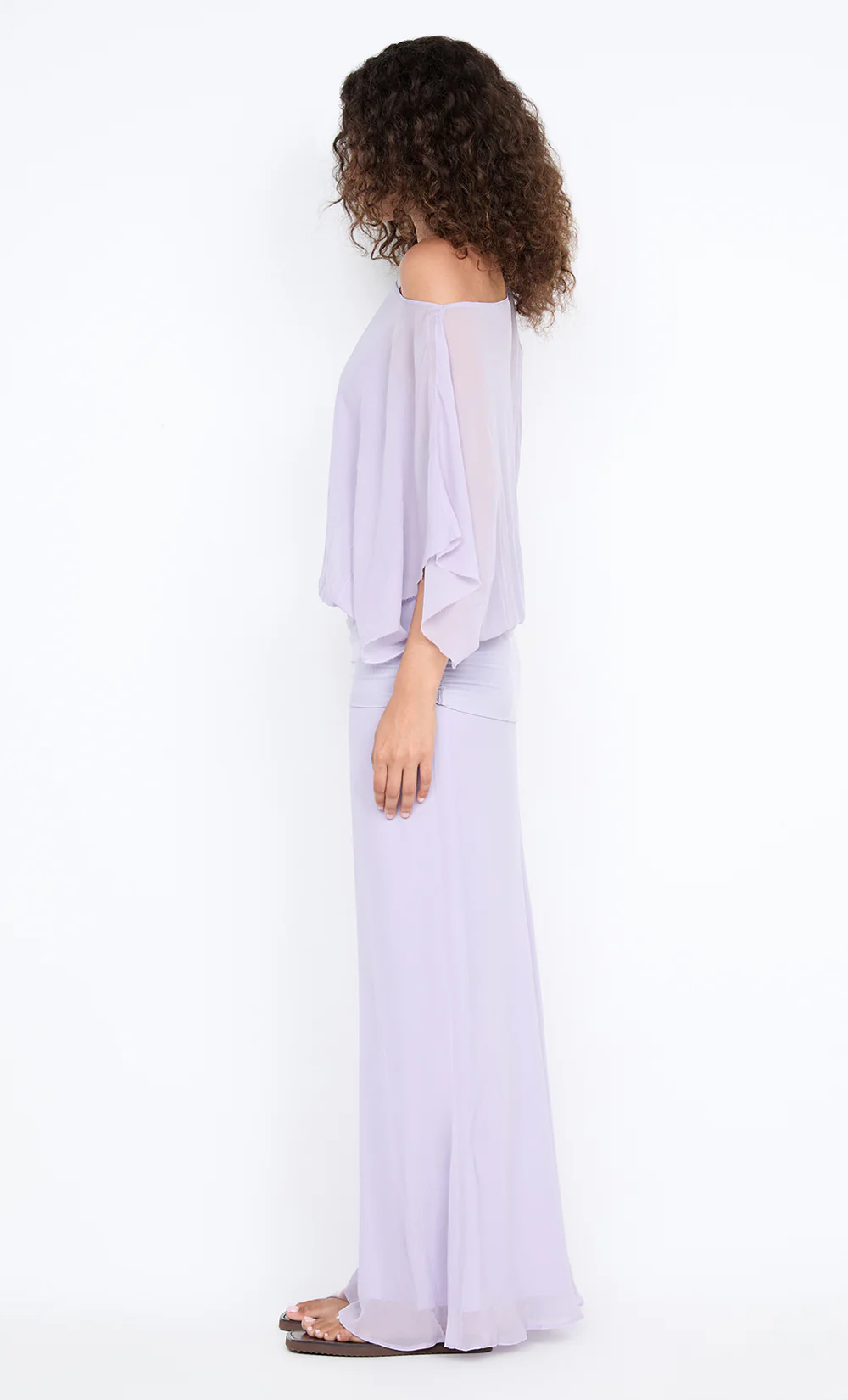 DELILAH OVERLAY MAXI DRESS - WISTERIA - Image 5