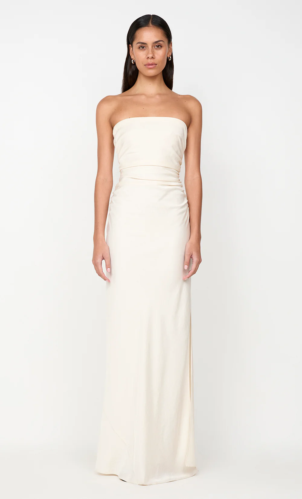 ETERNITY STRAPLESS MAXI DRESS - CREAM - Image 3