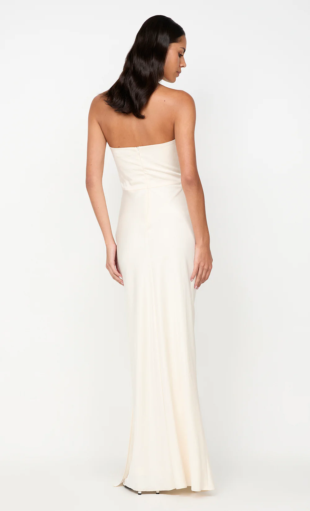 ETERNITY STRAPLESS MAXI DRESS - CREAM - Image 4