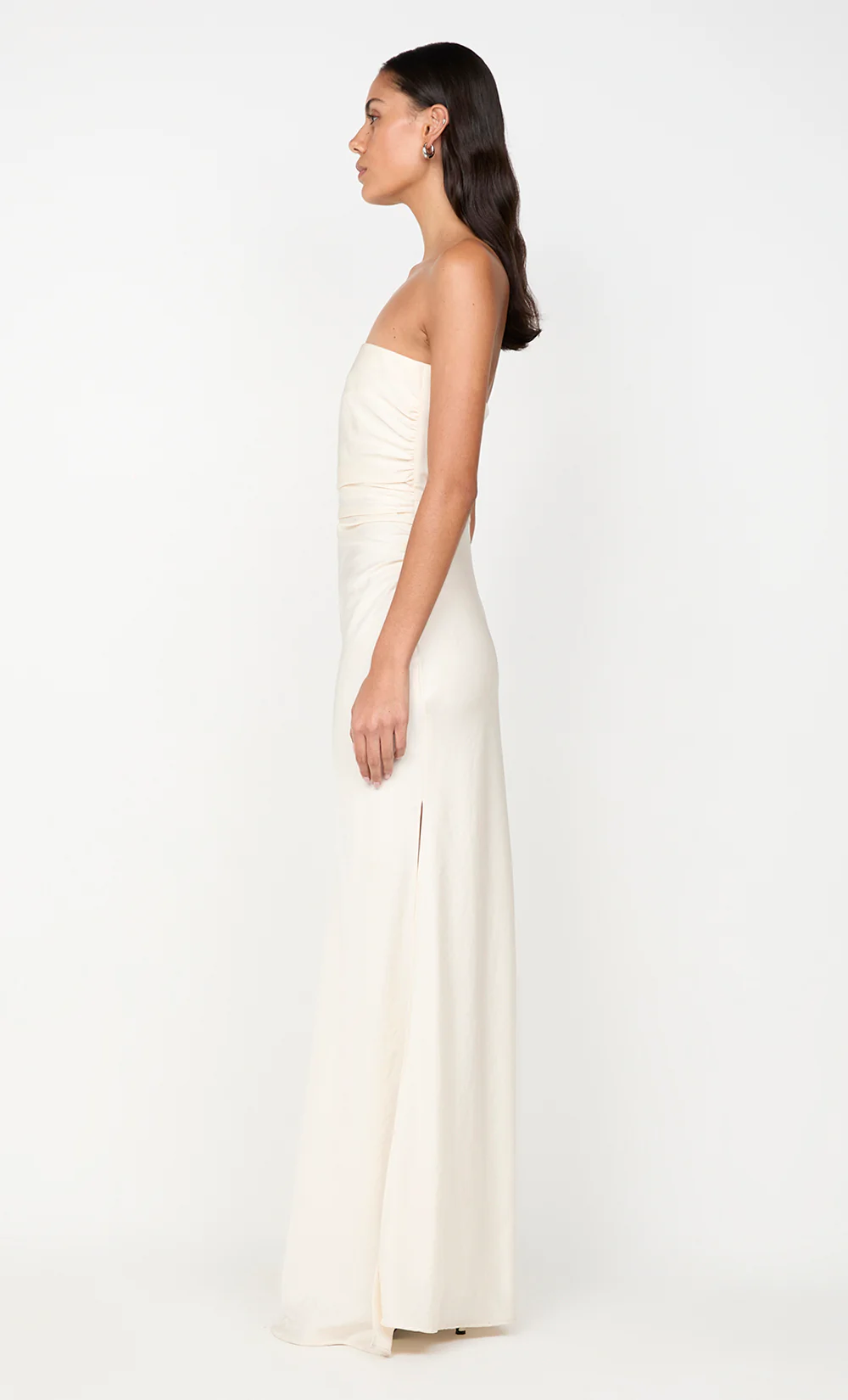 ETERNITY STRAPLESS MAXI DRESS - CREAM - Image 5