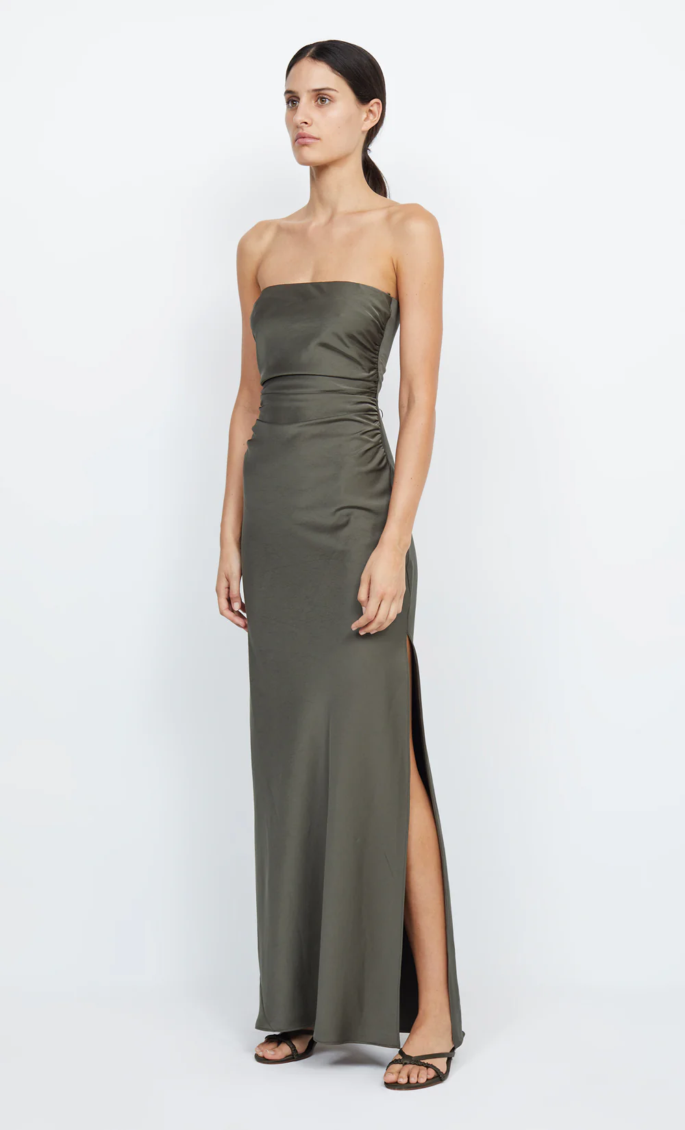ETERNITY STRAPLESS MAXI DRESS - DARK WILLOW - Image 4