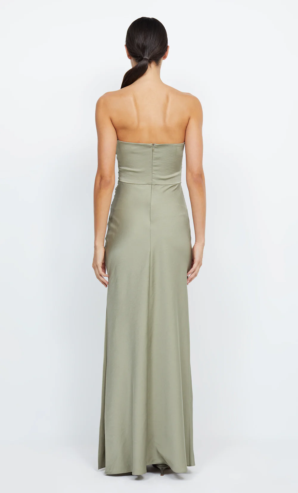 ETERNITY STRAPLESS MAXI DRESS - SAGE - Image 3