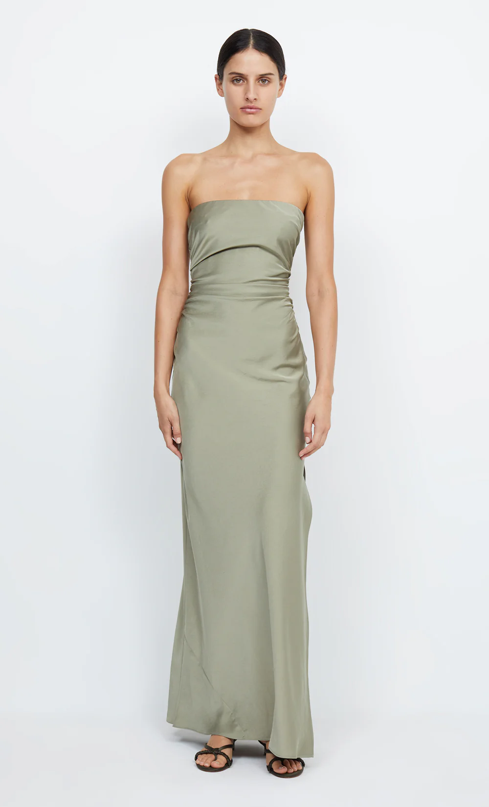 ETERNITY STRAPLESS MAXI DRESS - SAGE - Image 4
