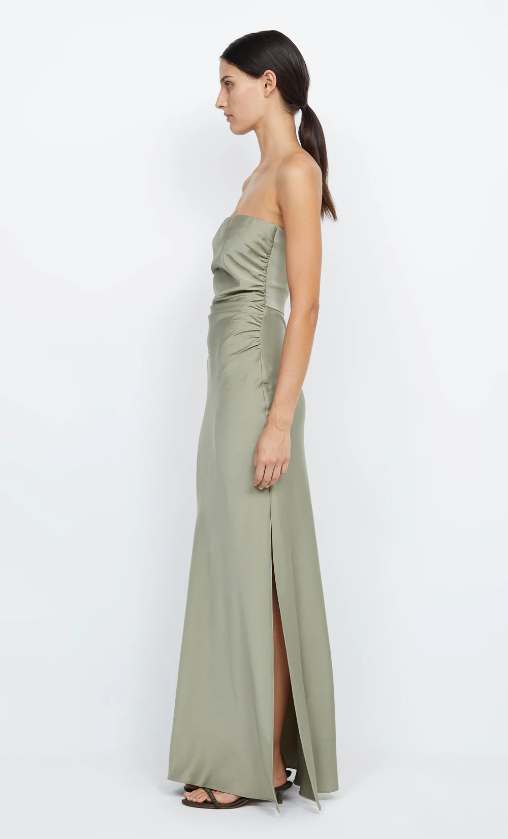 ETERNITY STRAPLESS MAXI DRESS - SAGE - Image 5