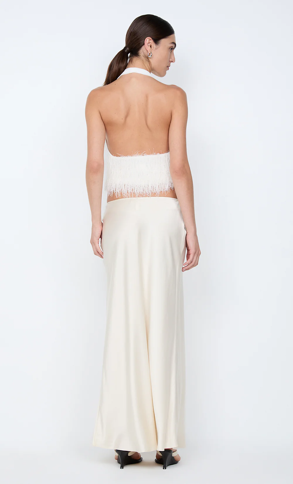 FINLEY HALTER TOP - WHITE - Image 3