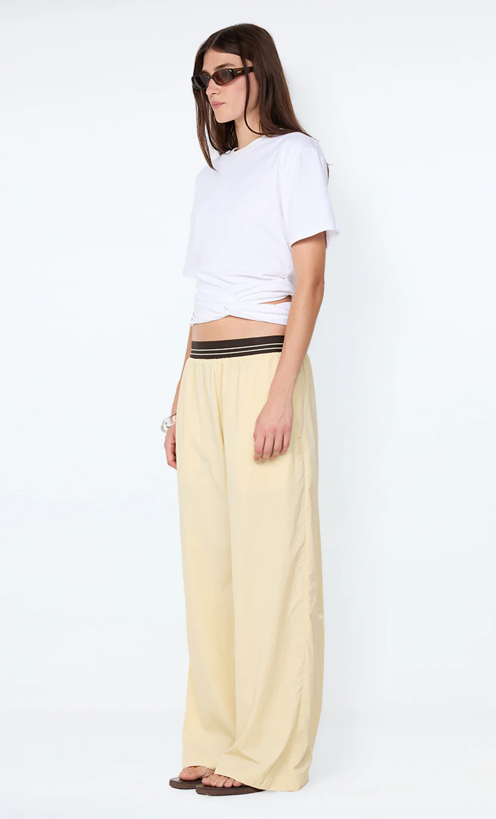 JERRI WIDE LEG PANT - BUTTER - Image 7