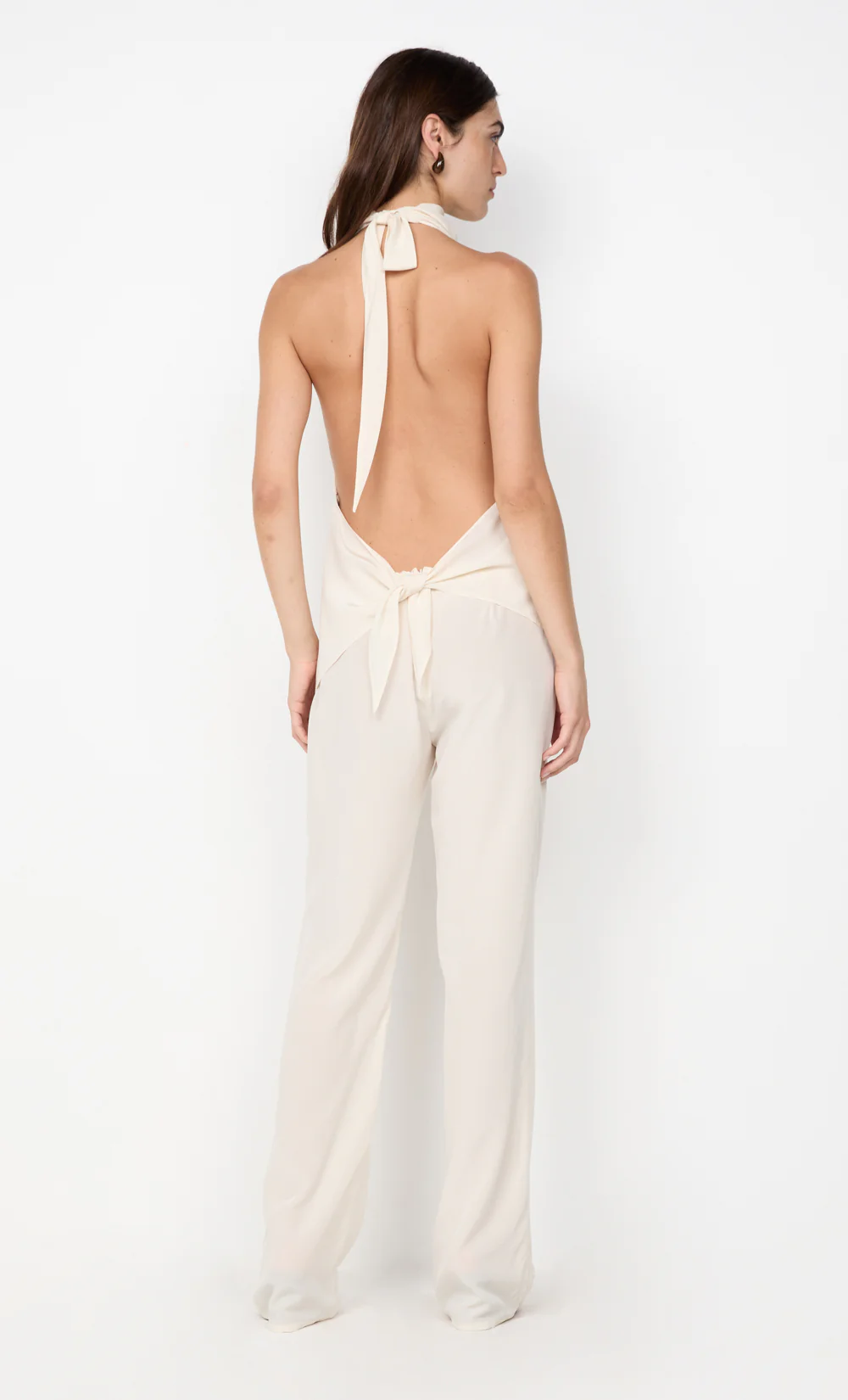 LUCIE HALTER TOP - IVORY - Image 5