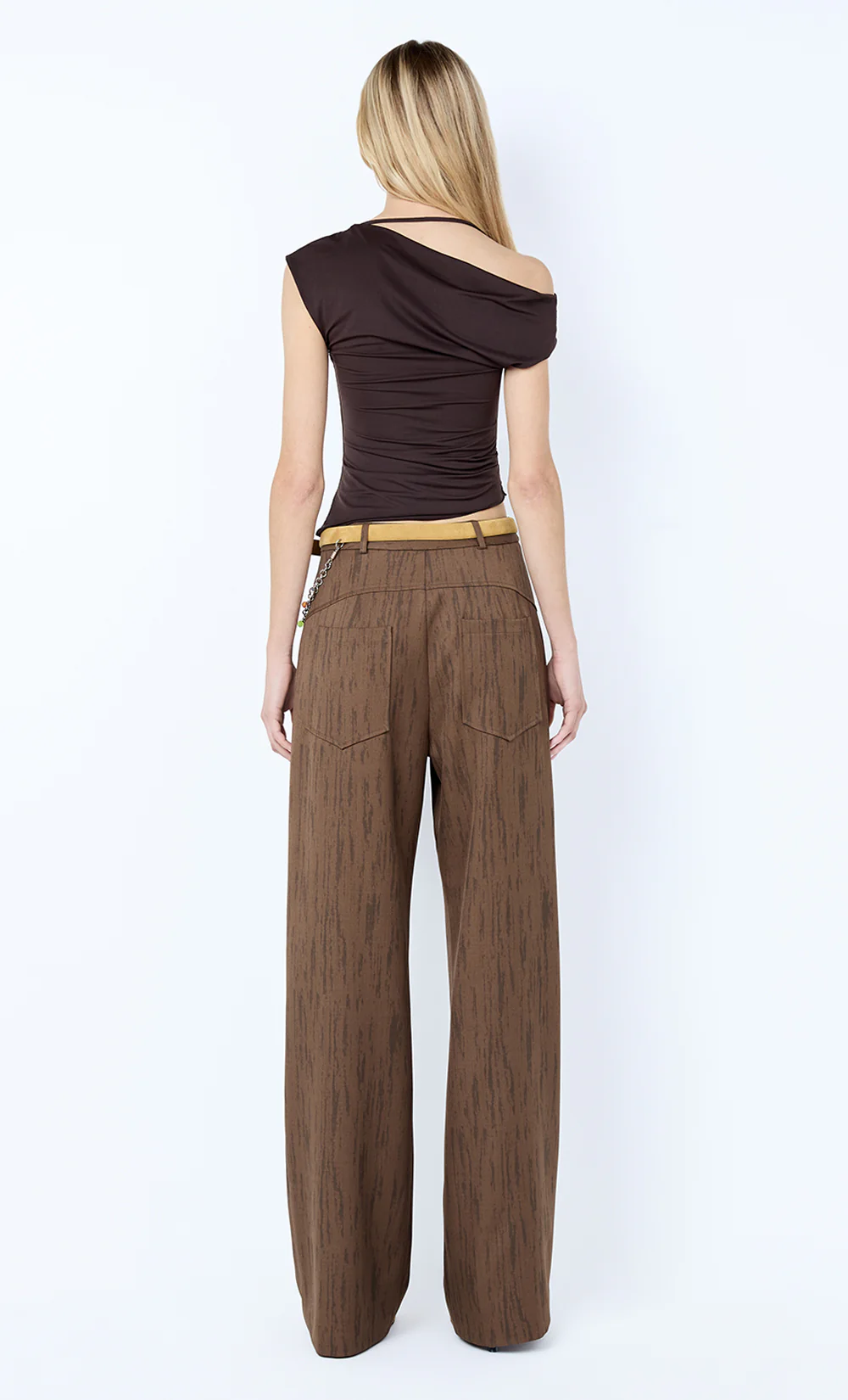 MIRABELLE ASYM TOP - DARK CHOCOLATE - Image 4