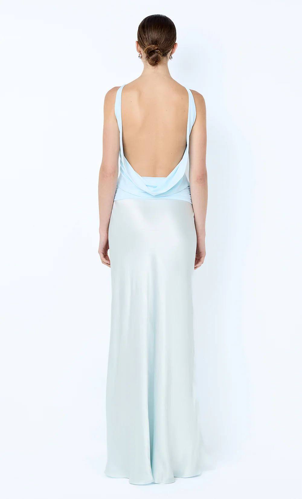 MIRABELLE COWL NECK MAXI DRESS - ARCTIC BLUE - Image 4
