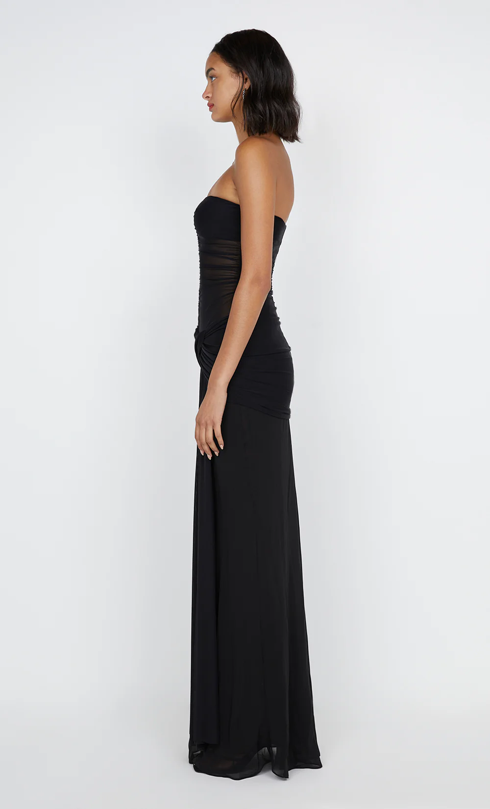 NOEMI STRAPLESS DRESS - BLACK - Image 4