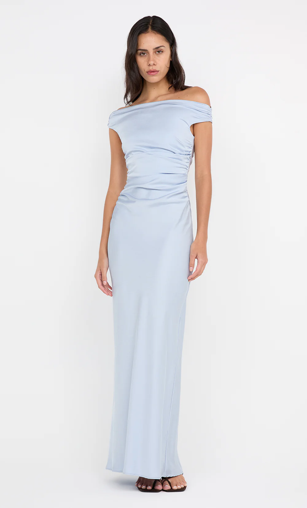 ETERNITY OFF SHOULDER MAXI - DUSTY BLUE - Image 3
