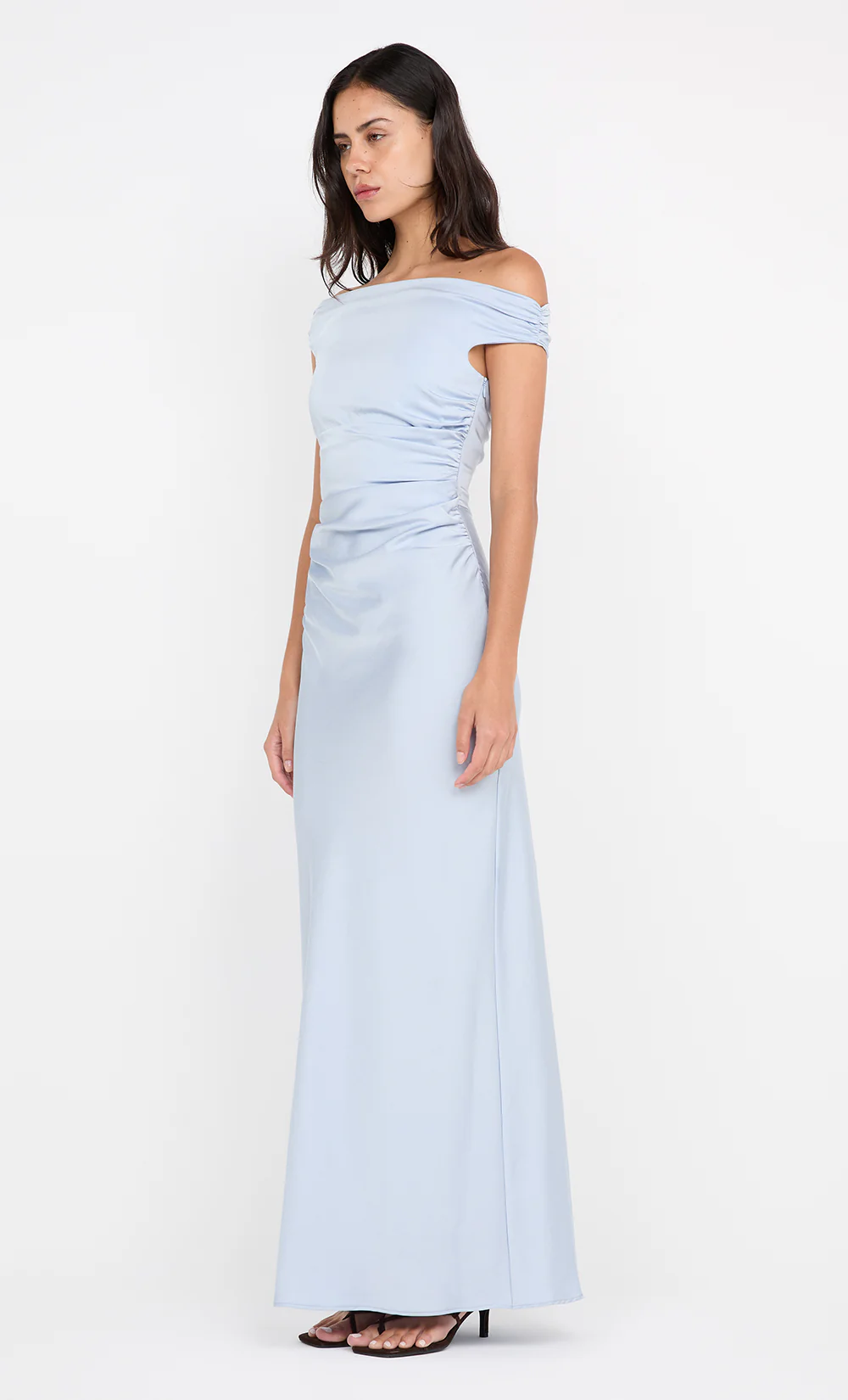ETERNITY OFF SHOULDER MAXI - DUSTY BLUE - Image 4