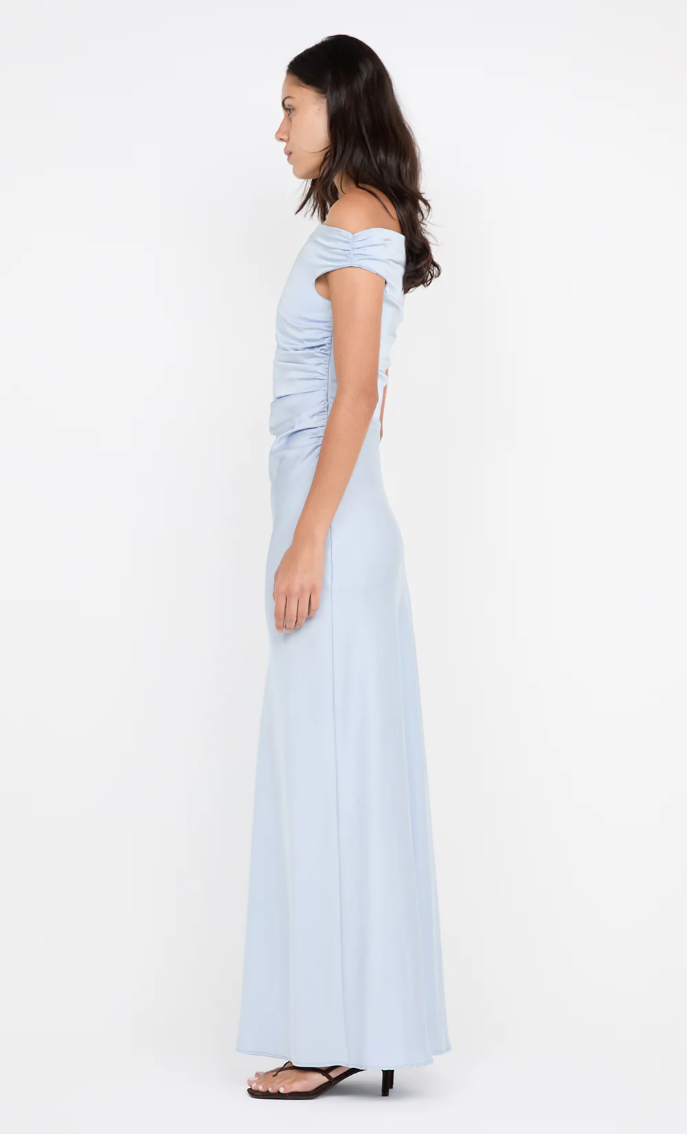 ETERNITY OFF SHOULDER MAXI - DUSTY BLUE - Image 5