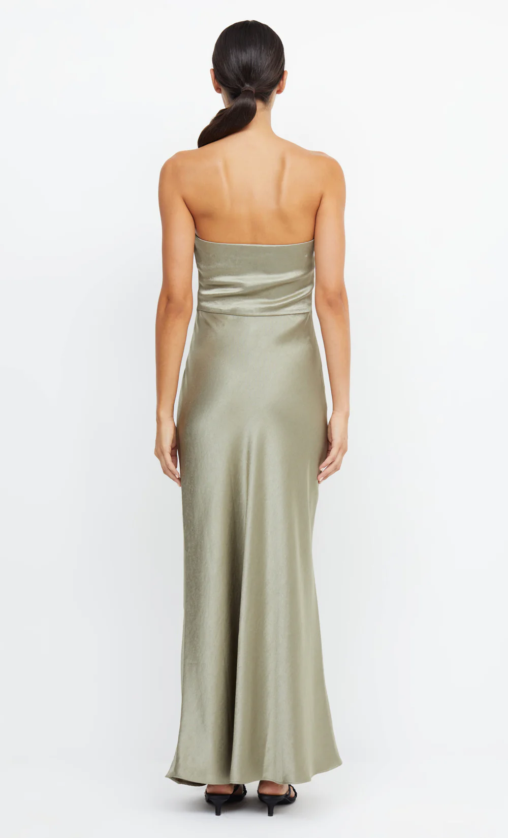 THE DREAMER STRAPLESS DRESS - SAGE - Image 3