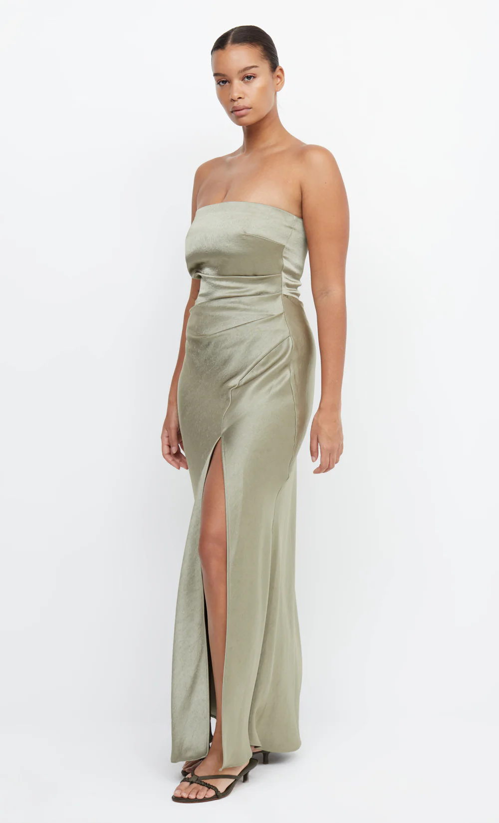 THE DREAMER STRAPLESS DRESS - SAGE - Image 8
