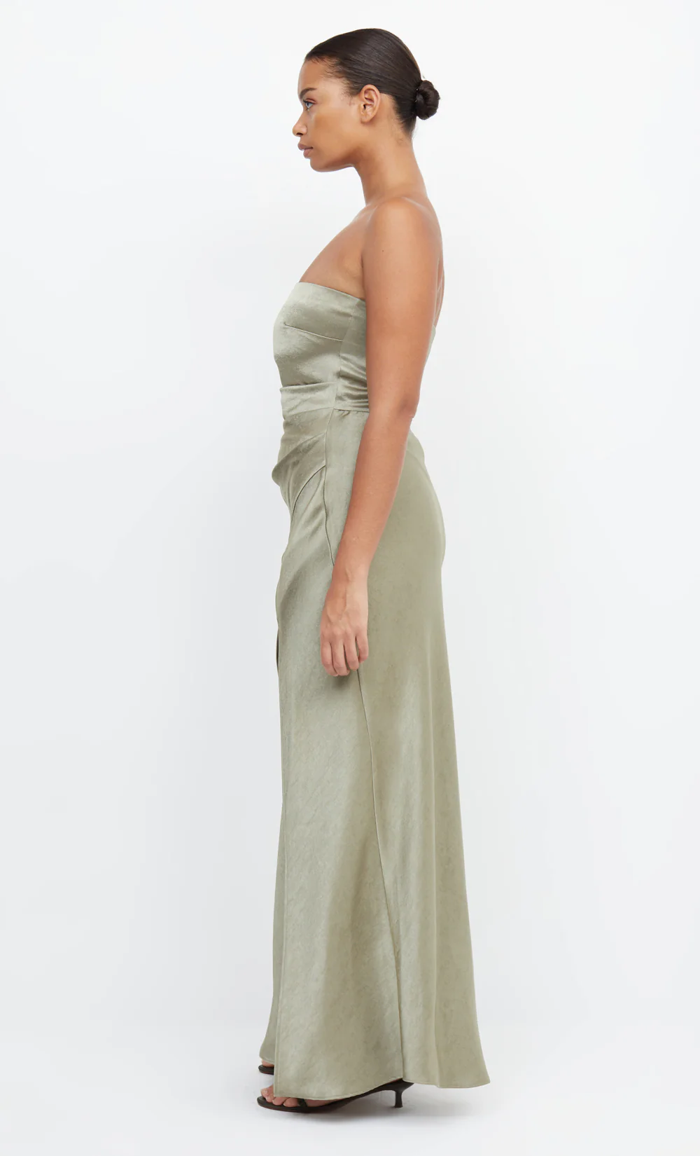 THE DREAMER STRAPLESS DRESS - SAGE - Image 9