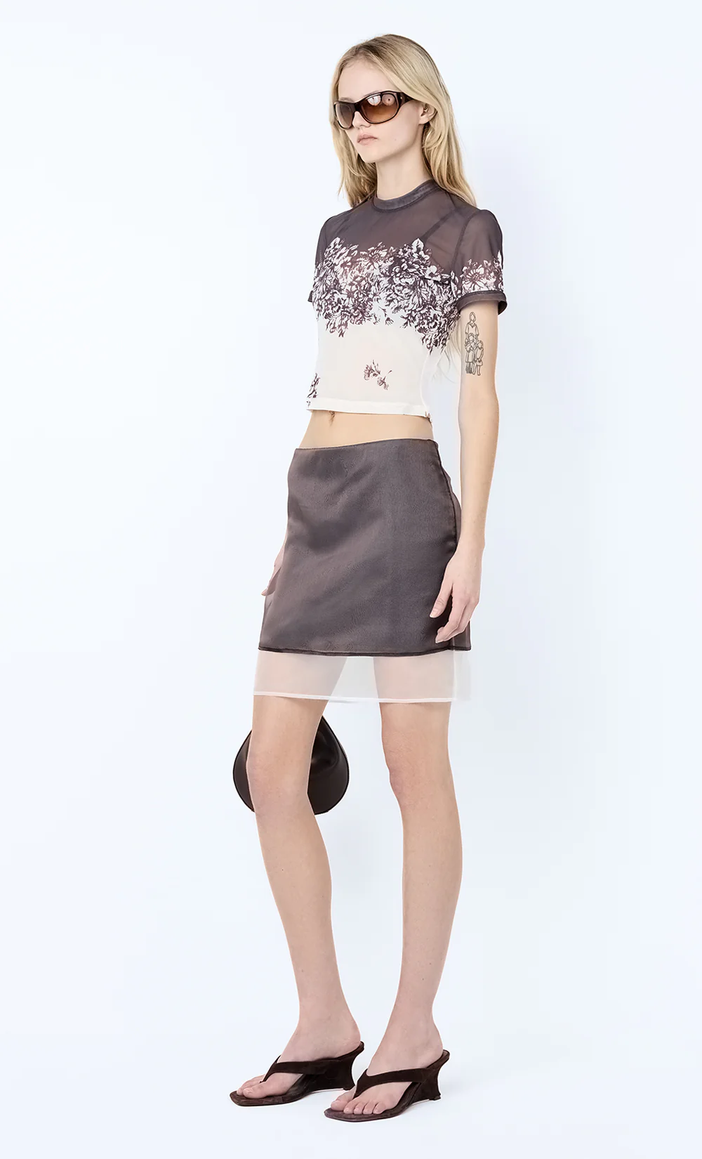 VIOLETTE BABY TEE - CARNATION FLORAL - Image 3