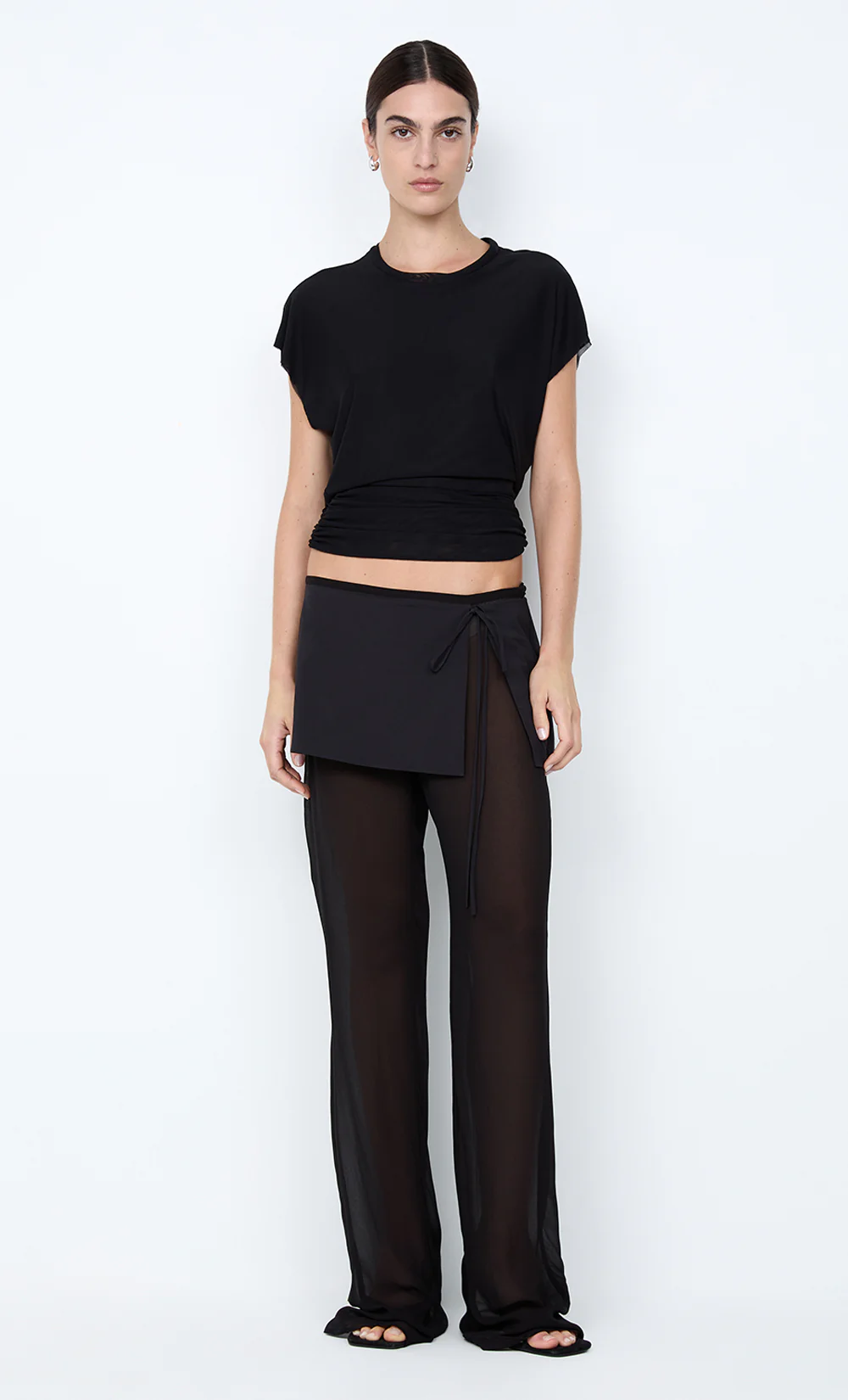 WINNIE CUT OUT TEE - BLACK - Image 3