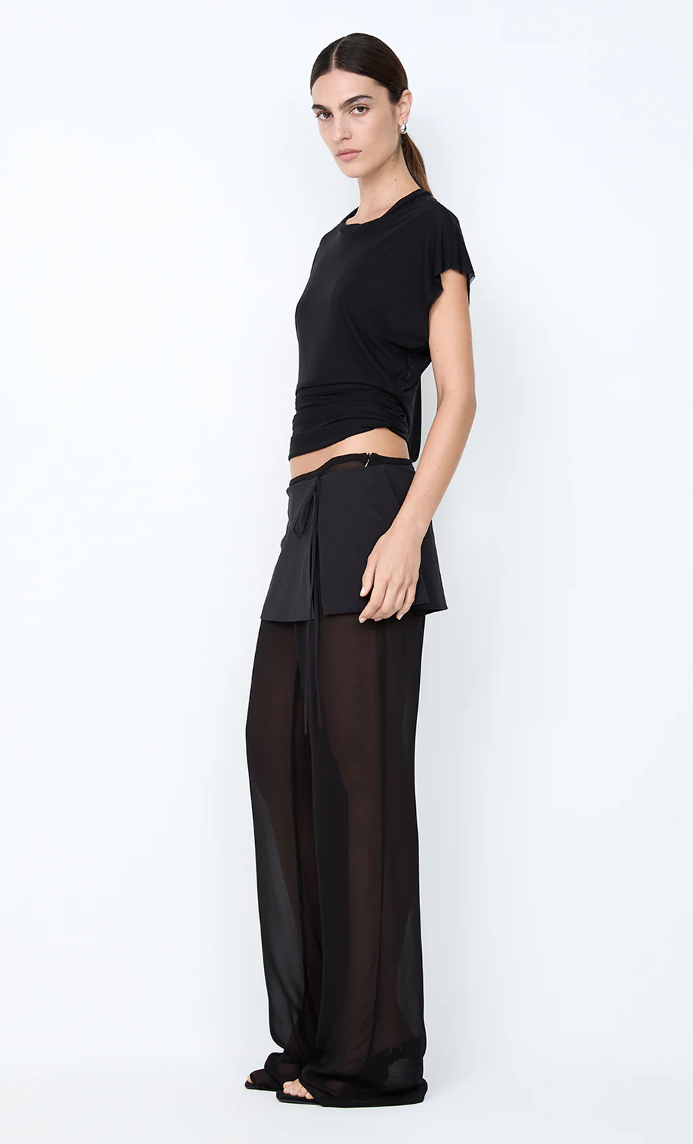 WINNIE CUT OUT TEE - BLACK - Image 5