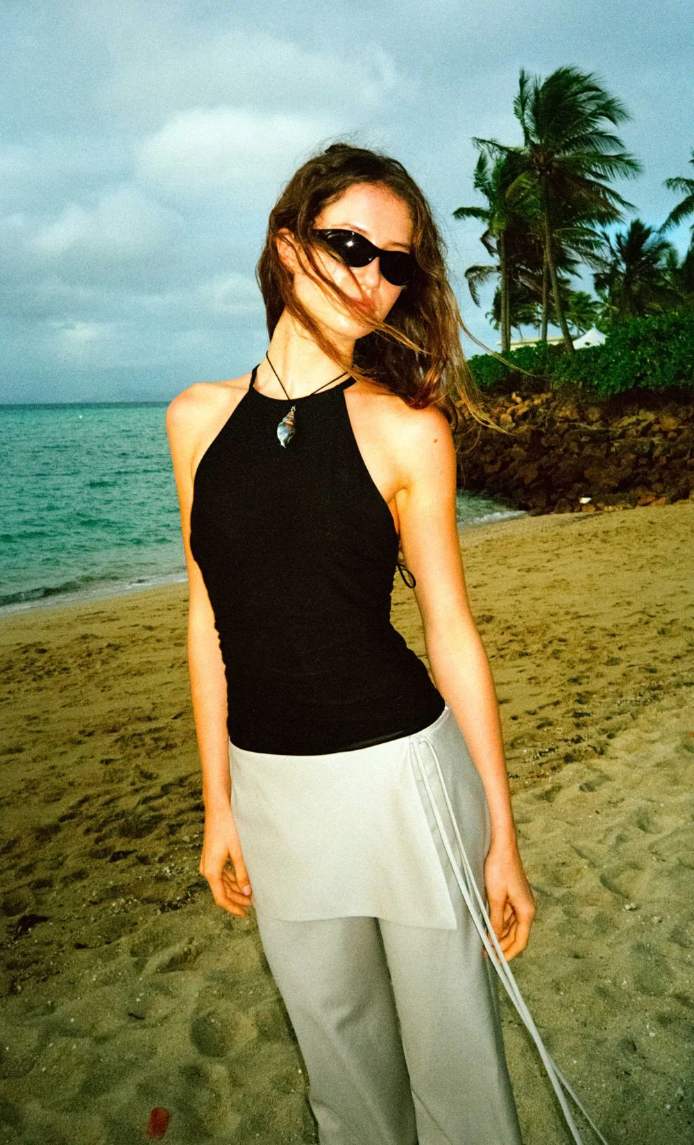 WINNIE FRILL TOP - BLACK - Image 4